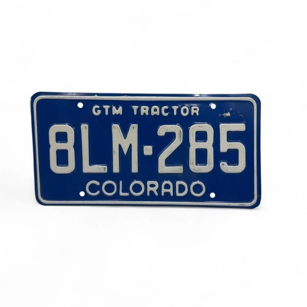 Colorado GTM TRACTOR License Plate # 8LM-285